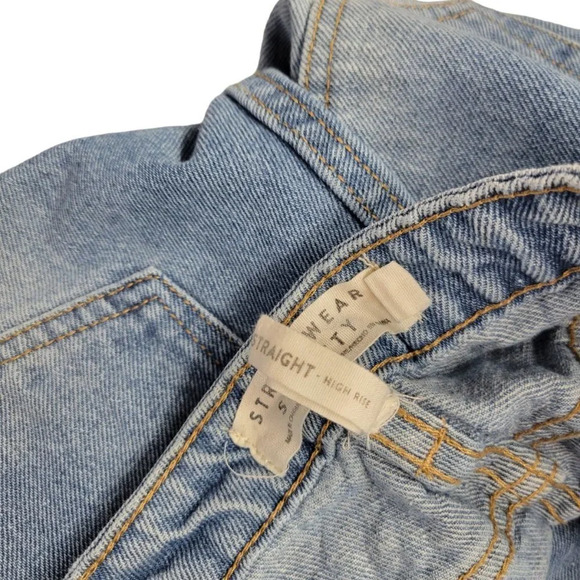 Sws High Rise Vintage Wash Straight Leg Distressed - Picture 5 of 5